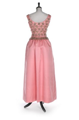 Lot 90 - A fine Givenchy couture pink shantung silk...