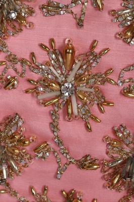 Lot 90 - A fine Givenchy couture pink shantung silk...