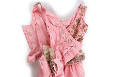 Lot 90 - A fine Givenchy couture pink shantung silk...