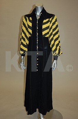 Lot 8 - A good Ossie Clark for Radley bee-striped moss...
