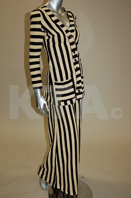 Lot 9 - A Biba knitted, striped ensemble, circa 1973,...