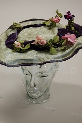 Lot 137 - A group of hats, comprising: black 1830s...