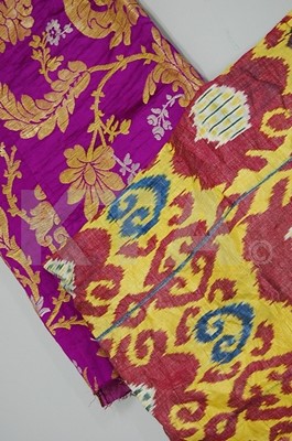 Lot 138 - An ikat panel, Bokharan, late 19th century,...