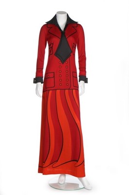 Lot 141 - A Roberta di Camerino printed jersey trompe...
