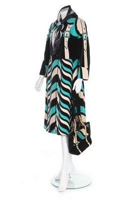 Lot 130 - A Roberta di Camerino printed velvet day...