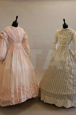 Lot 33 - Two summer gowns, 1850s-60s, comprising:...