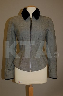 Lot 43 - A Thierry Mugler hound's tooth check jacket,...