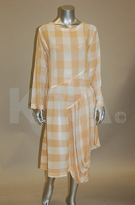 Lot 45 - A Comme des Garcons gingham cotton dress,...