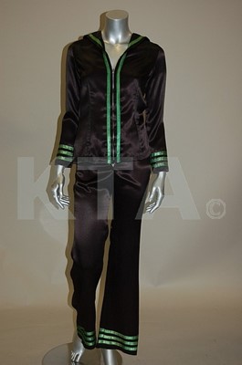 Lot 49 - A rare Mr Freedom black satin ensemble, early...