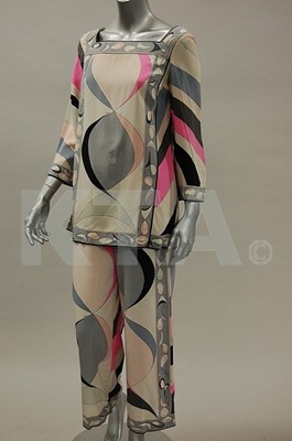 Lot 60 - An Emilio Pucci printed silk ensemble, early...