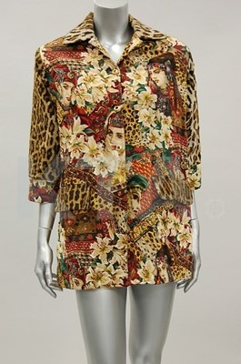 Lot 80 - A Kenzo faux leopard and orientalist print...