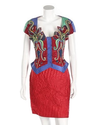 Lot 167 - A Gianni Versace rhinestone encrusted and...
