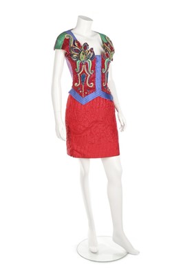 Lot 29 - A Gianni Versace rhinestone encrusted and...
