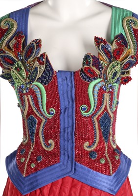 Lot 29 - A Gianni Versace rhinestone encrusted and...