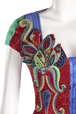 Lot 29 - A Gianni Versace rhinestone encrusted and...