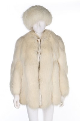 Lot 20 - A Furs Renée arctic fox jacket, mid 1960s,...