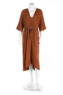Lot 46 - An orientalist silk tunic-dress, probably...