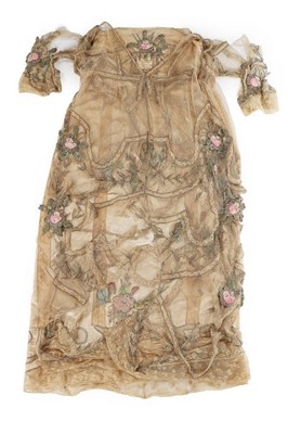 Lot 44 - A rare Lucile Ltd embroidered tulle evening...