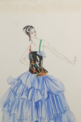 Lot 40 - Two Lucile sketches, early 1920s, pencil...