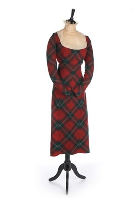 Lot 207 - An Alexander McQueen tartan dress toile,...