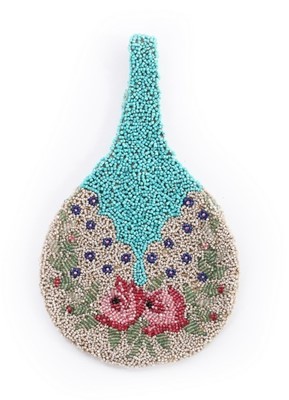 Lot 48 - A rare Jeanne Lanvin beaded evening purse,...