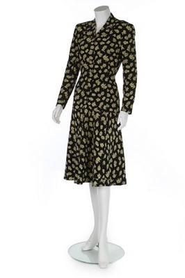 Lot 77 - A rare and early Balenciaga couture printed...