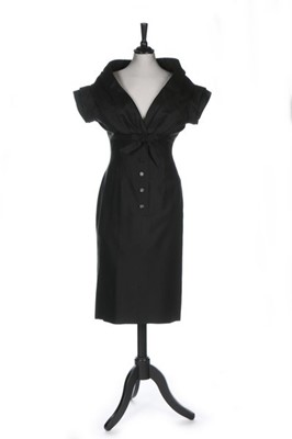 Lot 78 - A rare Christian Dior couture black wool...
