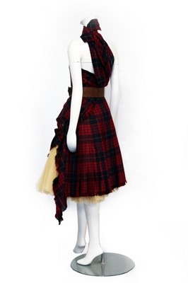 Lot 206 - An Alexander McQueen tartan wool dress,...