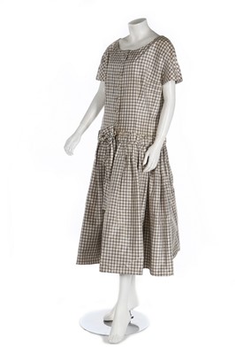 Lot 337 - A Balenciaga couture window-pane checked baby...