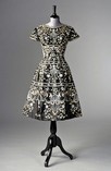 Lot 131 - A Pierre Balmain couture embroidered black...