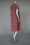 Lot 127 - A Paquin couture lavender silk faille evening...