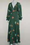 Lot 183 - An Ossie Clark for Radley dark green floral...