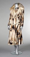 Lot 179 - A Bill Gibb printed plush and snakeskin...