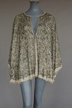 Lot 93 - A Mariano Fortuny stencilled silk batwing...