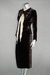 Lot 113 - A Maggy Rouff velvet dinner ensemble, circa...