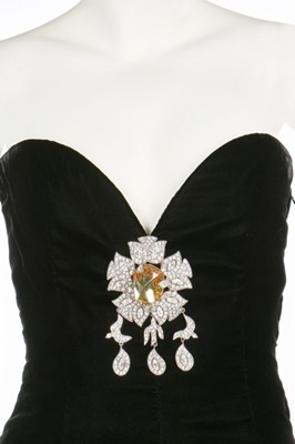 Lot 99 - A black velvet sheath mounted with 1988 Saint...