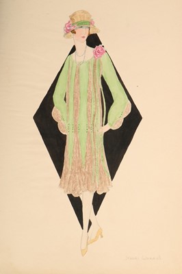 Lot 97 - Henry Worrall Luker fashion sketches for day...