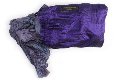 Lot 109 - A Charles and Patricia Lester pleated silk...
