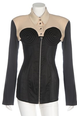 Lot 7 - A Jean Paul Gaultier micro-mini dress/jacket,...