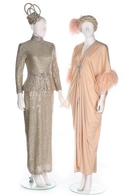 Lot 37 - A group of glitzy eveningwear, late 1970s-80s,...