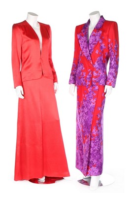 Lot 167 - Five brightly coloured couture ensembles,...