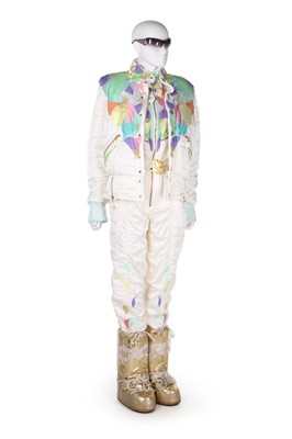 Lot 367 - Two Lily Farouche ski-suits, 1990s, labelled,...