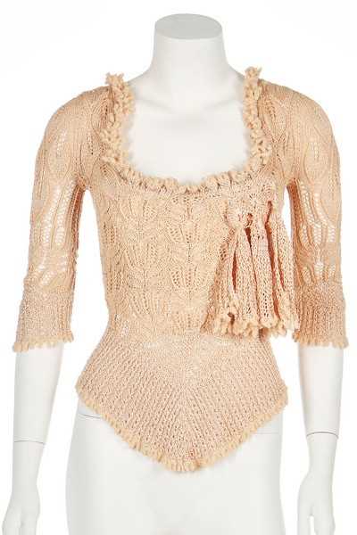 Lot 194 - A Vivienne Westwood knitted silk-cotton top,...