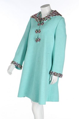 Lot 353 - A bespoke linen-blend ensemble embellished...