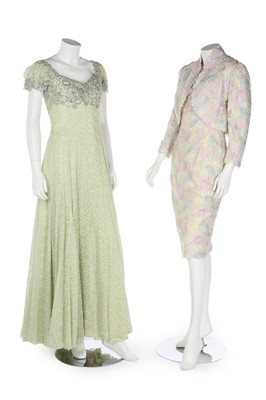Lot 357 - Five bespoke evening and cocktail ensembles in...