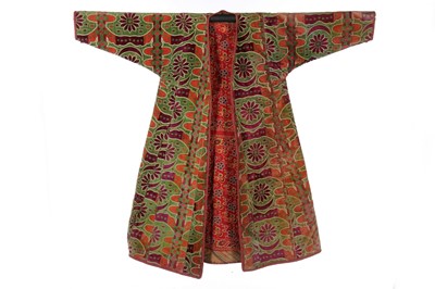 Lot 475 - A velvet chapan, Bukharan, early 20th century,...