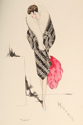 Lot 99 - Henry Worrall Luker fashion sketches for day...