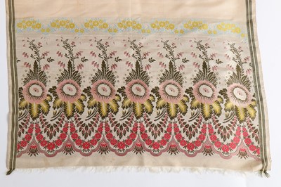 Lot 410 - A Spitalfields ivory silk stole, circa 1820,...