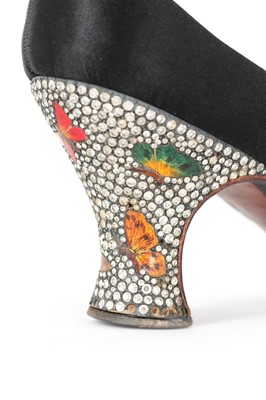Lot 92 - A pair of Joseph Box satin shoes with...