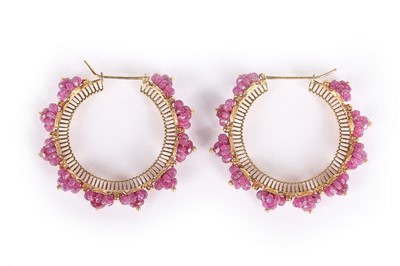 Lot 47 - A large group of colourful earrings,...